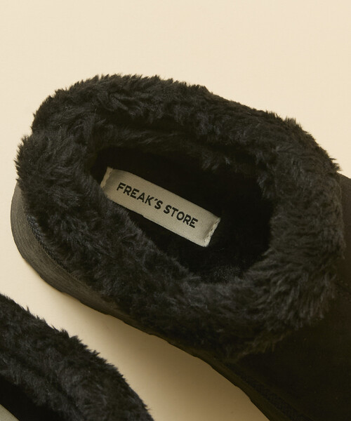 FREAK'S STORE（フリークスストア）の「限定展開　厚底 ムートン ファー スリッポン[36～38サイズ展開]（スリッポン・レディース・ブラック/キャメル・37/36/38）」の9枚目の写真