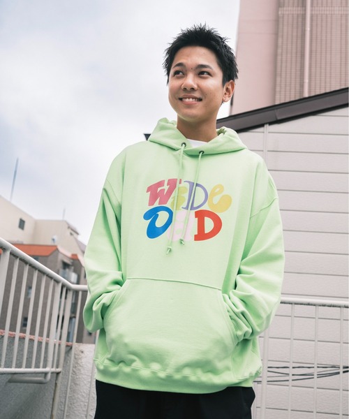 Wide Dad(ワイドダッド)の「Wide Dad GRAPHIC HOODIE WITH HATCH(パーカー・メンズ・グリーン/グレー・1/2)」の17枚目の写真