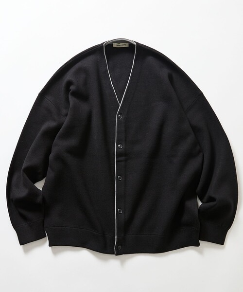 FREAK'S STORE(フリークスストア)の「限定展開 フェイクレイヤード 配色 Vネック カーディガン(カーディガン/ボレロ・メンズ・ネイビー/チャコールグレー/ブラウン/ブラック・LARGE/MEDIUM)」の17枚目の写真