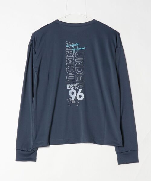UNDER ARMOUR(アンダーアーマー)の「アンダーアーマー UNDER ARMOUR UAテック グラフィック ロングスリーブ Tシャツ(Tシャツ/カットソー・レディース・ダークブルー/オフホワイト・S/L)」の14枚目の写真