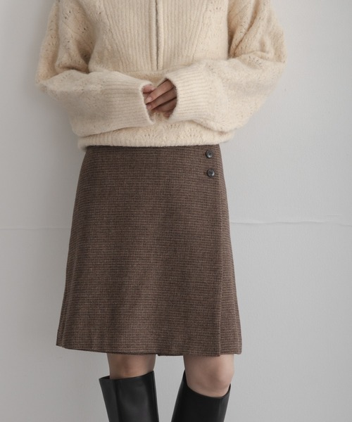 URBAN RESEARCH Sonny Label（アーバンリサーチサニーレーベル）の「『WEB限定』ツイードミニキュロットスカート（その他パンツ・レディース・ブラウン/ダークブラウン・36/38）」の11枚目の写真