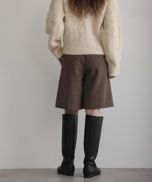 URBAN RESEARCH Sonny Label（アーバンリサーチサニーレーベル）の「『WEB限定』ツイードミニキュロットスカート（その他パンツ・レディース・ブラウン/ダークブラウン・36/38）」の14枚目の写真