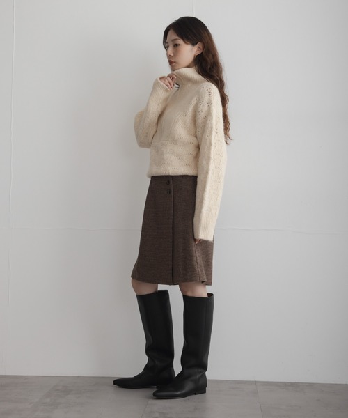URBAN RESEARCH Sonny Label（アーバンリサーチサニーレーベル）の「『WEB限定』ツイードミニキュロットスカート（その他パンツ・レディース・ブラウン/ダークブラウン・36/38）」の17枚目の写真