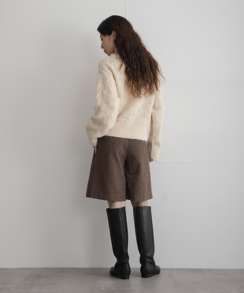 URBAN RESEARCH Sonny Label（アーバンリサーチサニーレーベル）の「『WEB限定』ツイードミニキュロットスカート（その他パンツ・レディース・ブラウン/ダークブラウン・36/38）」の18枚目の写真