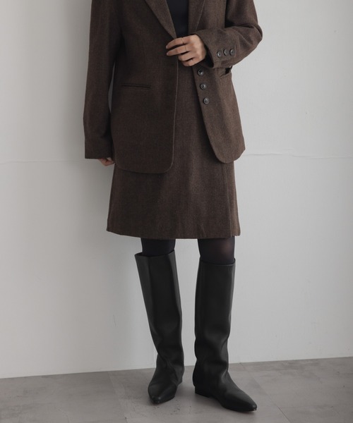 URBAN RESEARCH Sonny Label（アーバンリサーチサニーレーベル）の「『WEB限定』ツイードミニキュロットスカート（その他パンツ・レディース・ブラウン/ダークブラウン・36/38）」の4枚目の写真
