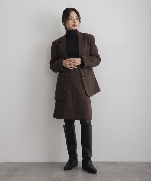 URBAN RESEARCH Sonny Label（アーバンリサーチサニーレーベル）の「『WEB限定』ツイードミニキュロットスカート（その他パンツ・レディース・ブラウン/ダークブラウン・36/38）」の8枚目の写真