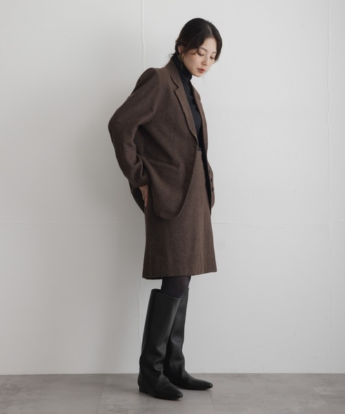 URBAN RESEARCH Sonny Label（アーバンリサーチサニーレーベル）の「『WEB限定』ツイードミニキュロットスカート（その他パンツ・レディース・ブラウン/ダークブラウン・36/38）」の9枚目の写真