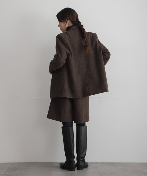 URBAN RESEARCH Sonny Label（アーバンリサーチサニーレーベル）の「『WEB限定』ツイードミニキュロットスカート（その他パンツ・レディース・ブラウン/ダークブラウン・36/38）」の10枚目の写真