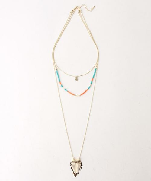 Another Edition（アナザーエディション）の「2Wayフリンジロングネックレス/AEBC 2Way FRNG Long NL（ネックレス・レディース・ゴールド/シルバー・FREE）」の2枚目の写真
