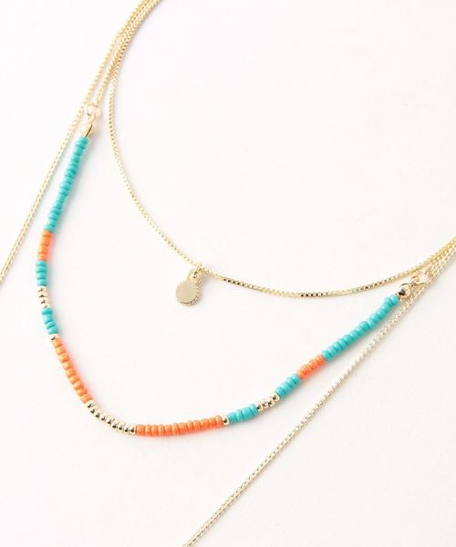 Another Edition（アナザーエディション）の「2Wayフリンジロングネックレス/AEBC 2Way FRNG Long NL（ネックレス・レディース・ゴールド/シルバー・FREE）」の4枚目の写真