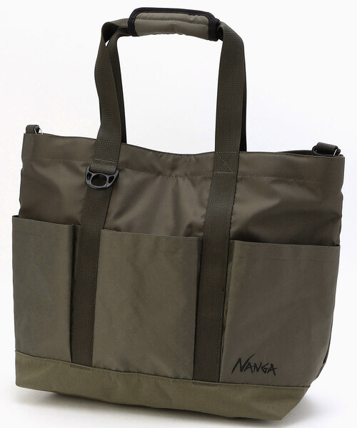 NANGA(ナンガ)の「NANGA/ナンガ ECOPAK UR TOTE BAG(バックパック/リュック・メンズ・オリーブ/ブラック・ONE SIZE)」の2枚目の写真