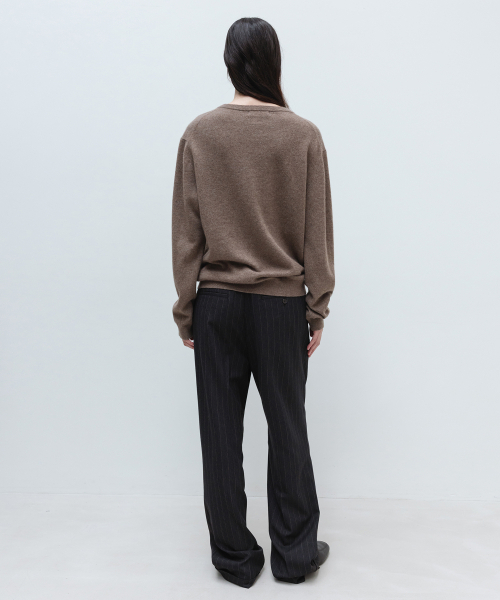 INSILENCE WOMEN（インサイレンスウーマン）の「W カシミヤ Vネック ニット MELANGE BROWN（ニット/セーター・レディース・その他・SMALL/MEDIUM）」の3枚目の写真