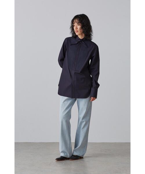 YLEVE(イレーヴ)の「YLEVE / 13.5oz DENIM PRESSED 5P FADE(デニムパンツ・レディース・ブラック/ブルー・1/0/2)」の2枚目の写真
