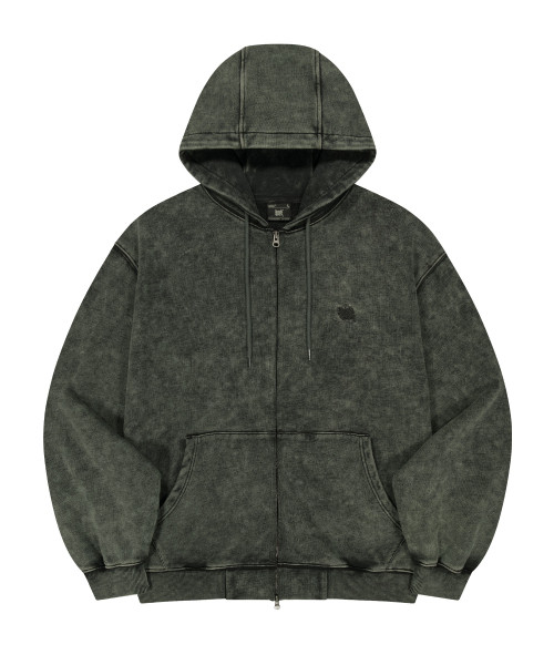 BROWNBREATH(ブラウンブレス)の「ヴィンテージウォッシュ タグ付きフードジップアップ(パーカー・レディース・ブラウン/カーキ/チャコール・SMALL/MEDIUM/LARGE/X-LARGE)」の9枚目の写真