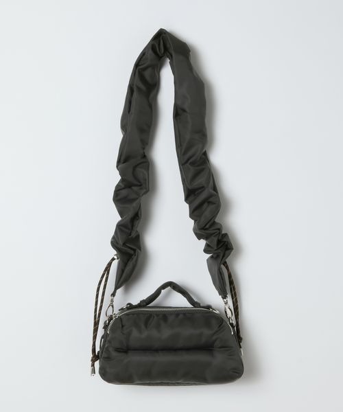 JEANASIS（ジーナシス）の「マルチWAYナイロンギャザーBAG/1084723（ショルダーバッグ・レディース・グレー/ブラウン/ブラック・FREE）」の2枚目の写真