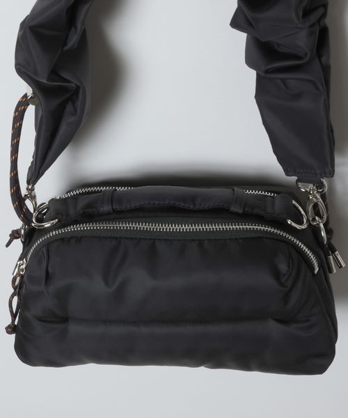 JEANASIS（ジーナシス）の「マルチWAYナイロンギャザーBAG/1084723（ショルダーバッグ・レディース・グレー/ブラウン/ブラック・FREE）」の8枚目の写真