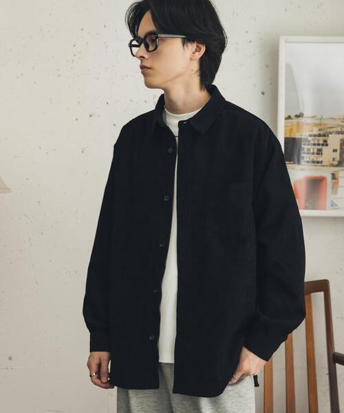 SENSE OF PLACE by URBAN RESEARCH(センスオブプレイスバイアーバンリサーチ)の「『速乾』ウォッシュドコーデュロイロングスリーブシャツ(シャツ/ブラウス・メンズ・ライトベージュ/グレー/ブラウン/ブラック・LARGE/MEDIUM)」の5枚目の写真