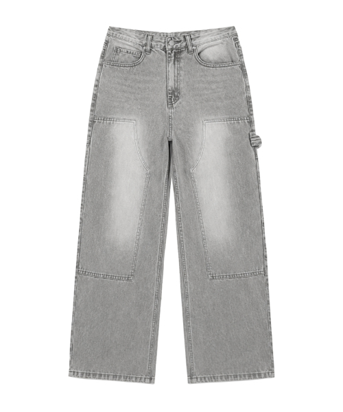 RANDOMOFF（ランダムオフ）の「BTB：カーブパネルジーンズ [GRAY CORE]（デニムパンツ・レディース・グレー系・LARGE/MEDIUM/SMALL/X-LARGE）」の3枚目の写真