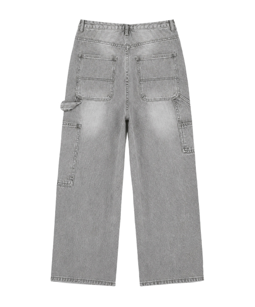 RANDOMOFF（ランダムオフ）の「BTB：カーブパネルジーンズ [GRAY CORE]（デニムパンツ・レディース・グレー系・LARGE/MEDIUM/SMALL/X-LARGE）」の4枚目の写真