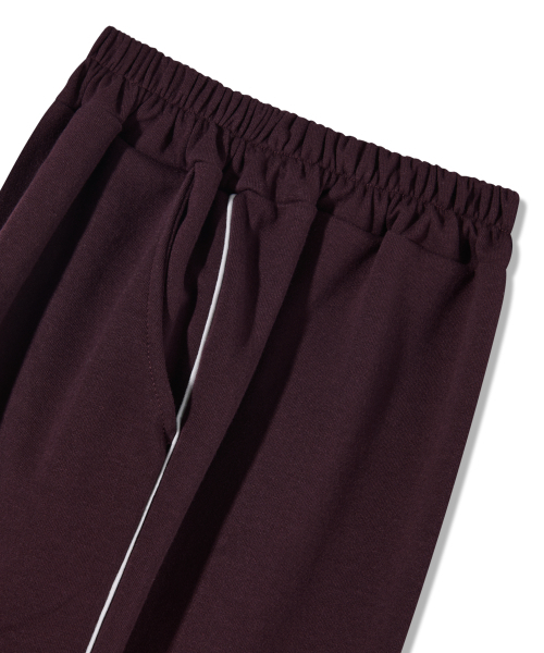 PIANER KIDS(ピアネールキッズ)の「パイピングジョガースウェットパンツ(バーガンディ)(スウェットパンツ・レディース・バーガンディー・M(130-140cm)/L(140-150㎝)/S(120-130cm)/XL(150-160㎝))」の9枚目の写真