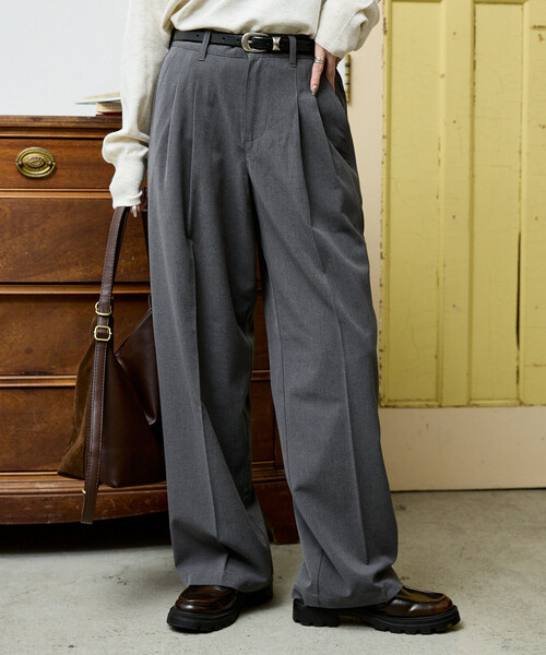 Dickies(ディッキーズ)の「Dickies × PUBLUX/ディッキーズ 別注 タック ワイド ワークパンツ 限定展開(その他パンツ・メンズ・ブラック/ストライプ/チャコールグレー・LARGE/MEDIUM/SMALL)」の11枚目の写真