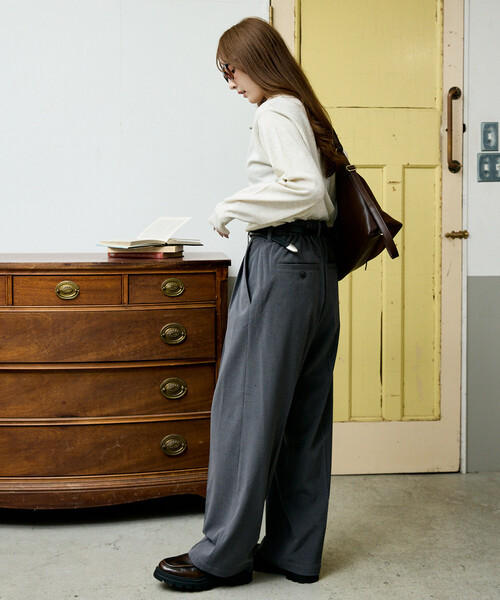Dickies(ディッキーズ)の「Dickies × PUBLUX/ディッキーズ 別注 タック ワイド ワークパンツ 限定展開(その他パンツ・メンズ・ブラック/ストライプ/チャコールグレー・LARGE/MEDIUM/SMALL)」の15枚目の写真