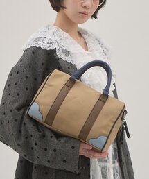 WILLOW（ウィロー）の「【willow】配色帆布ボストンBAG（ボストンバッグ）」