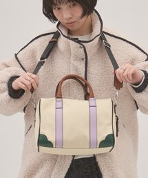 WILLOW（ウィロー）の「【willow】配色帆布ボストンBAG（ボストンバッグ）」