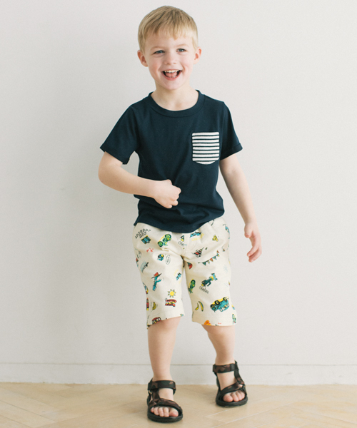 GLOBAL WORK（グローバルワーク）の「キッズ【吸水速乾】ハリポケＴ半袖/711388（Tシャツ/カットソー・キッズ・ネイビー/ホワイト系その他/ホワイト/グレー/その他/グレー系その他・SMALL/LARGE/MEDIUM/X-LARGE）」の14枚目の写真