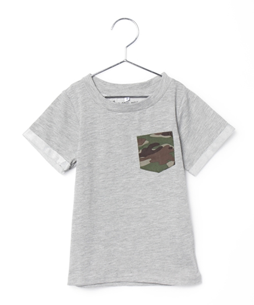 GLOBAL WORK（グローバルワーク）の「キッズ【吸水速乾】ハリポケＴ半袖/711388（Tシャツ/カットソー・キッズ・ネイビー/ホワイト系その他/ホワイト/グレー/その他/グレー系その他・SMALL/LARGE/MEDIUM/X-LARGE）」の4枚目の写真