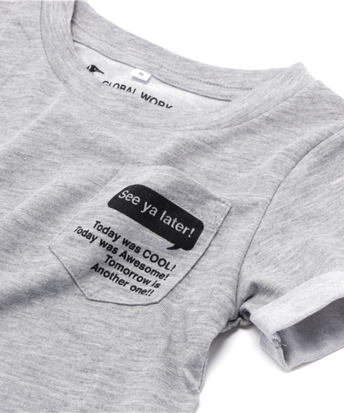 GLOBAL WORK（グローバルワーク）の「キッズ【吸水速乾】ハリポケＴ半袖/711388（Tシャツ/カットソー・キッズ・ネイビー/ホワイト系その他/ホワイト/グレー/その他/グレー系その他・SMALL/LARGE/MEDIUM/X-LARGE）」の16枚目の写真