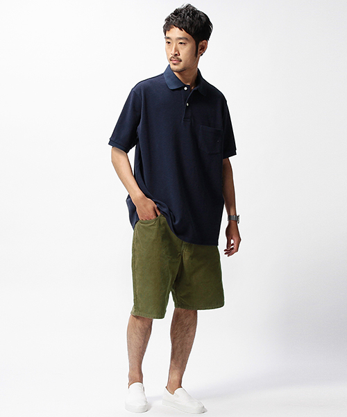 BEAMS（ビームス）の「BEAMS / バギーコーデュロイショーツ（その他パンツ・メンズ・セージグリーン/ブラウン・LARGE/SMALL/MEDIUM）」の3枚目の写真