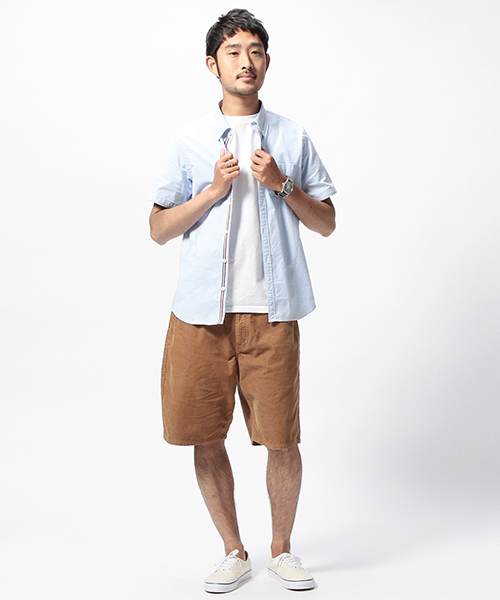 BEAMS（ビームス）の「BEAMS / バギーコーデュロイショーツ（その他パンツ・メンズ・セージグリーン/ブラウン・LARGE/SMALL/MEDIUM）」の5枚目の写真