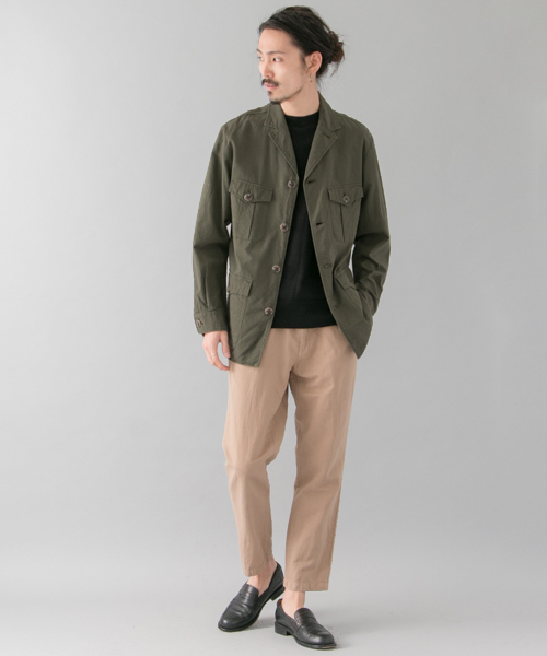 URBAN RESEARCH(アーバンリサーチ)の「URBAN RESEARCH 綿麻サファリJKT(その他アウター・メンズ・カーキ/ベージュ/ネイビー・LARGE/MEDIUM)」の8枚目の写真