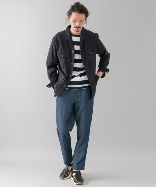 URBAN RESEARCH(アーバンリサーチ)の「URBAN RESEARCH 綿麻サファリJKT(その他アウター・メンズ・カーキ/ベージュ/ネイビー・LARGE/MEDIUM)」の9枚目の写真
