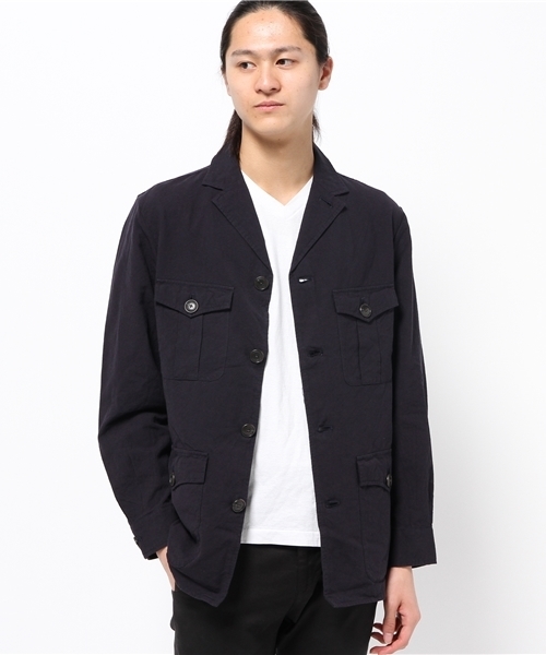 URBAN RESEARCH(アーバンリサーチ)の「URBAN RESEARCH 綿麻サファリJKT(その他アウター・メンズ・カーキ/ベージュ/ネイビー・LARGE/MEDIUM)」の12枚目の写真