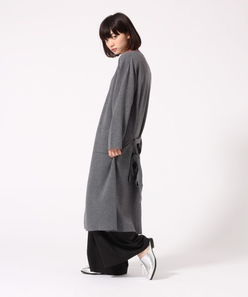 HARE(ハレ)の「ミラノリブロングカーデ(HARE)(カーディガン/ボレロ・レディース・ネイビー/パープル/グレー・FREE/ONE SIZE)」の4枚目の写真