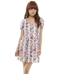 MILKFED. | BLOOM DOLLY DRESS 花柄(ワンピース)