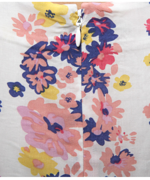 MILKFED.（ミルクフェド）の「BLOOM DOLLY DRESS 花柄（ワンピース・レディース・ホワイト/パープル・X-SMALL/SMALL）」の7枚目の写真