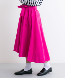 MERLOT | リボンベルト付テールカットスカート 4967(スカート)