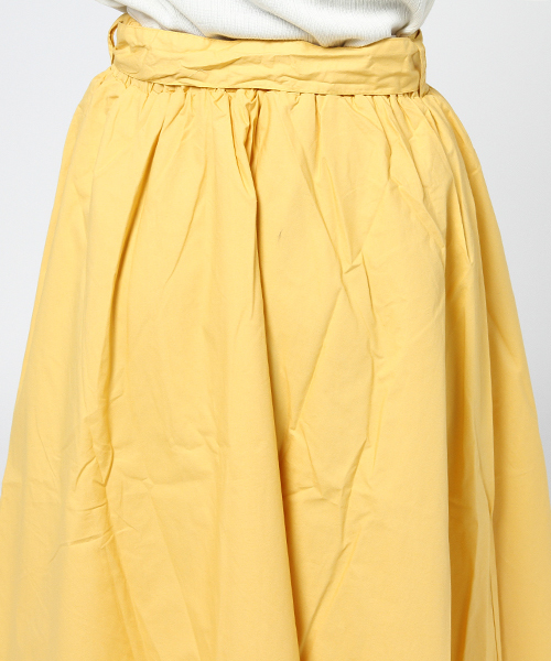 MERLOT（メルロー）の「リボンベルト付テールカットスカート 4967（スカート・レディース・ブラック/イエロー/ブルー/チェリーピンク/ベージュ・FREE）」の10枚目の写真