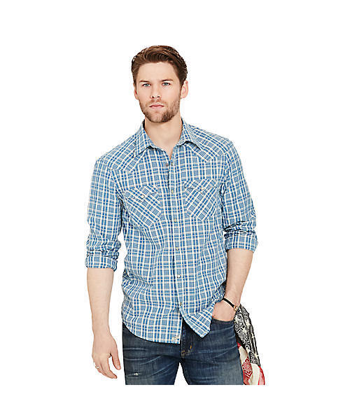 Denim & Supply Ralph Lauren（デニムアンドサプライラルフローレン）の「スリム ジャカード ウエスタン シャツ（シャツ/ブラウス・メンズ・ブルー系9・MEDIUM/X-SMALL/LARGE/SMALL）」の5枚目の写真