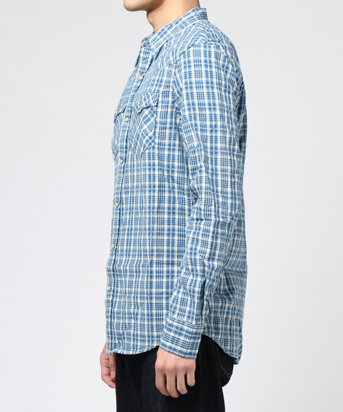 Denim & Supply Ralph Lauren（デニムアンドサプライラルフローレン）の「スリム ジャカード ウエスタン シャツ（シャツ/ブラウス・メンズ・ブルー系9・MEDIUM/X-SMALL/LARGE/SMALL）」の8枚目の写真