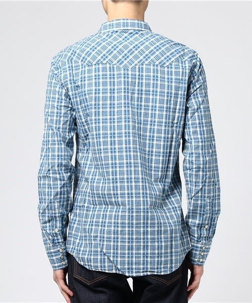 Denim & Supply Ralph Lauren（デニムアンドサプライラルフローレン）の「スリム ジャカード ウエスタン シャツ（シャツ/ブラウス・メンズ・ブルー系9・MEDIUM/X-SMALL/LARGE/SMALL）」の9枚目の写真