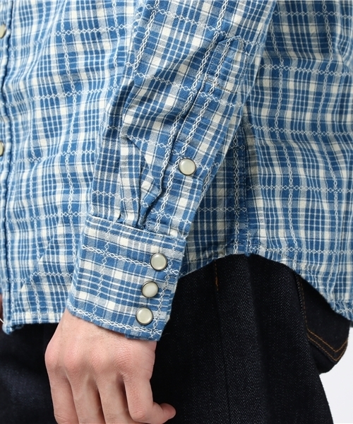 Denim & Supply Ralph Lauren（デニムアンドサプライラルフローレン）の「スリム ジャカード ウエスタン シャツ（シャツ/ブラウス・メンズ・ブルー系9・MEDIUM/X-SMALL/LARGE/SMALL）」の11枚目の写真