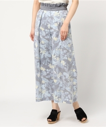 DOLLUPOOPS | <doll up oops> リゾートボタニカルプリント　ハイウエスト　ワイドパンツ(その他パンツ)