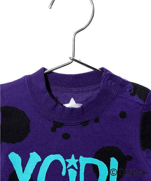 X-girl Stages(エックスガールステージス)の「DRIP MICKEY S/S T DRESS(ワンピース・キッズ・ホワイト/パープル・12M/2T/3T)」の4枚目の写真