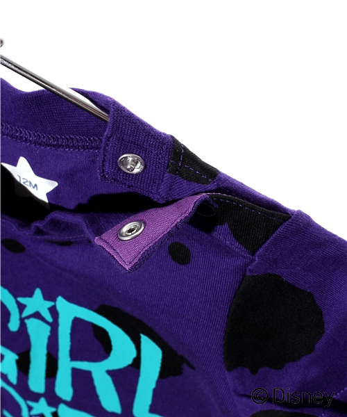 X-girl Stages(エックスガールステージス)の「DRIP MICKEY S/S T DRESS(ワンピース・キッズ・ホワイト/パープル・12M/2T/3T)」の6枚目の写真