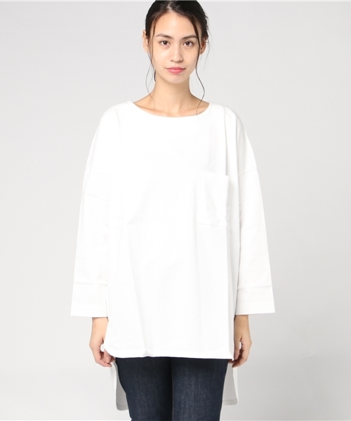 t.yamai paris（ティ　ヤマイ　パリ）の「[T.yamai.paris]Derave Jersey（Tシャツ/カットソー・レディース・ホワイト/ベージュ・MEDIUM/SMALL）」の3枚目の写真