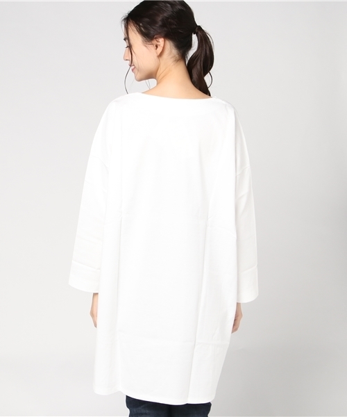 t.yamai paris（ティ　ヤマイ　パリ）の「[T.yamai.paris]Derave Jersey（Tシャツ/カットソー・レディース・ホワイト/ベージュ・MEDIUM/SMALL）」の5枚目の写真